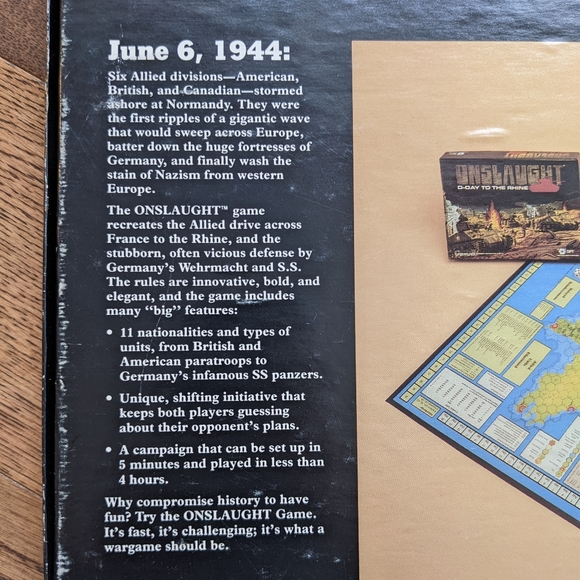Onslaught D-Day to the Rhine WW2 Board Game - Picture 4 of 11
